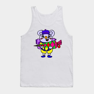 School start of school children school bag Tank Top